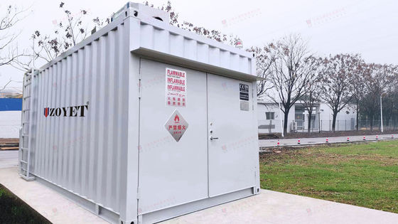 Q235B Güneş enerjisiyle çalışan nakliye konteyneri 20 ft yüksek küp yan kapı konteyneri
