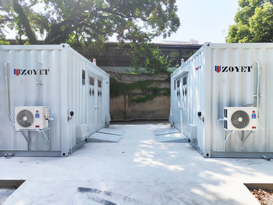 40ft Zorlu Ortamlar İçin Hava Koşullarına Dayanıklı Dış Mekan Akü Şarj Konteyneri