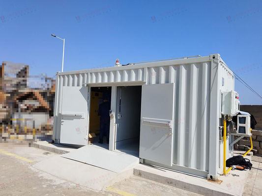 Özel Q235B / SPHC ISO Sığınak Konteyner Özel Kapasite Aksesuarlar Renkli Kapı